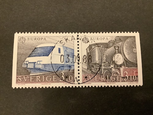 Europa XVII facit nr 1520 SX lyxstämplat par SKANÖR