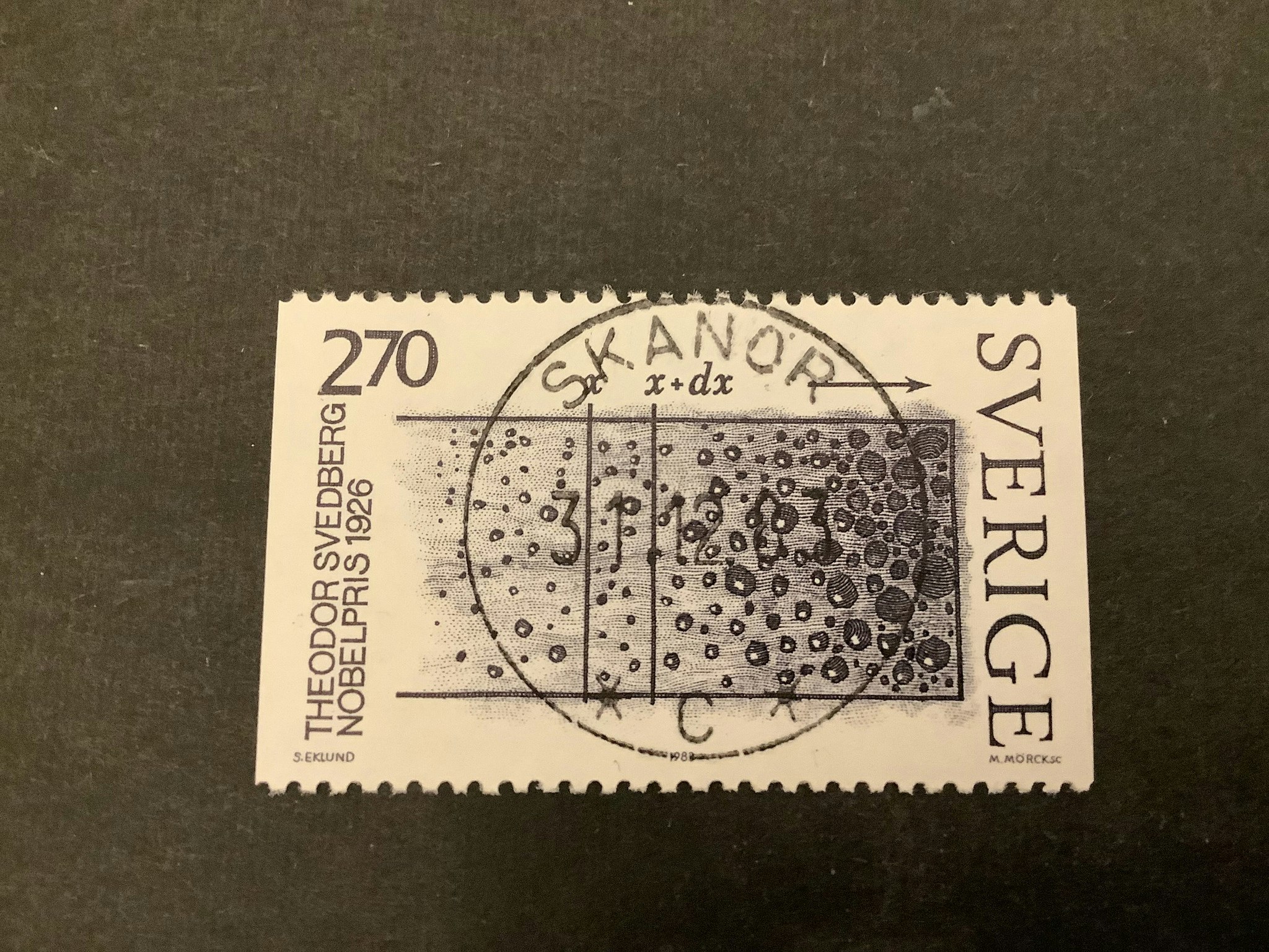 Nobelpristagare i kemi facit nr 1282 lyxstämplat SKANÖR
