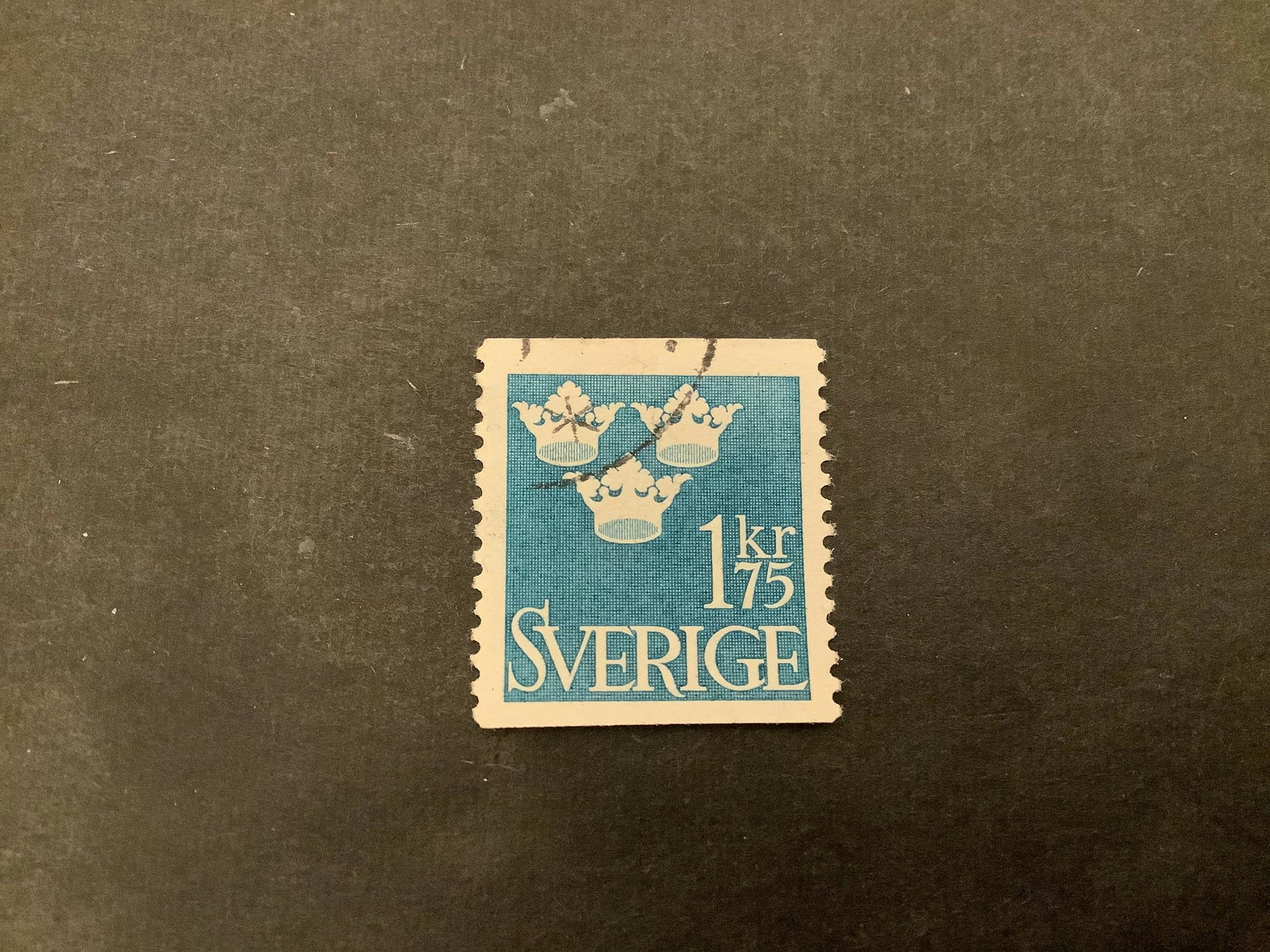 Tre kronor stämplat märke