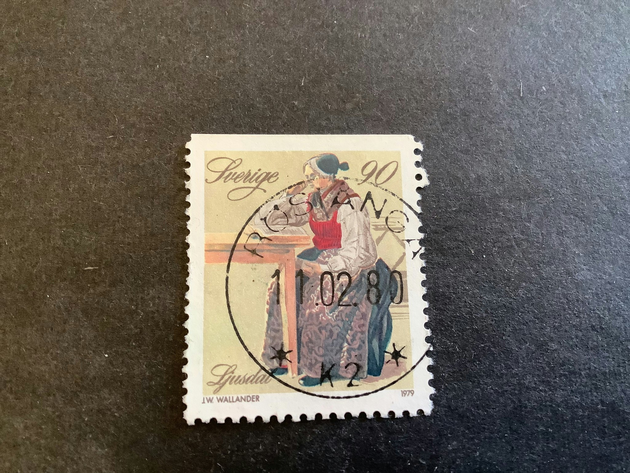 Folkdräkter facit nr 1105 praktstämplat RÖSTÅNGA