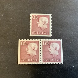 Gustaf VI Adolf typ III facit nr 437 postfrisk serie