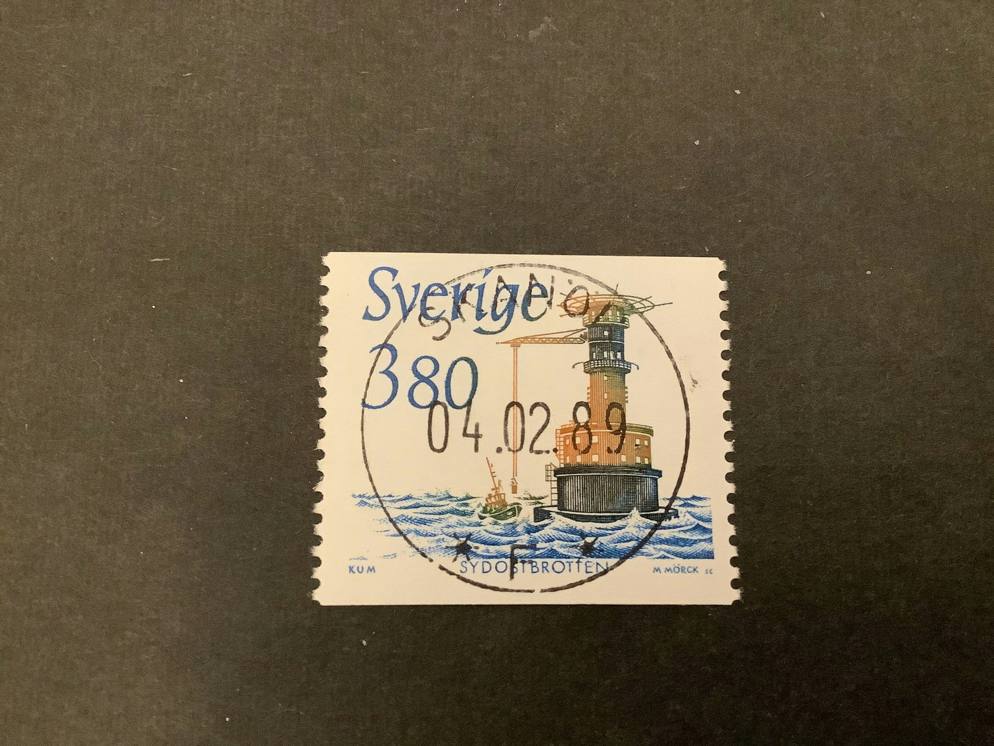 Fyrar facit nr 1539 lyxstämplat SKANÖR