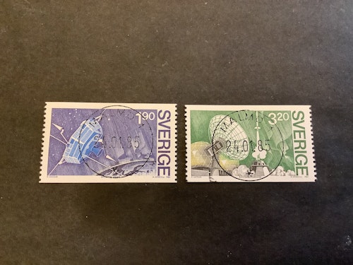 Satelitprojekt viking facit nr 1322-1323 i lyxstämplade serie  MALMÖ1