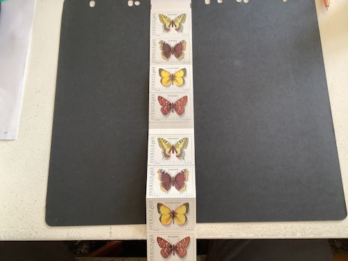 Fjärilar 1993 postfriskt häfte