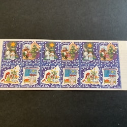 Inrikes julpost 1991 postfriskt häfte
