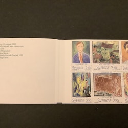 Svenska konstnärer i paris 1988 postfriskt häfte