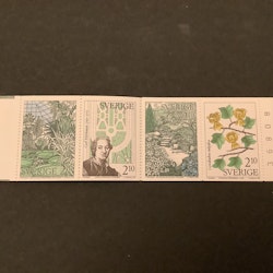 Botaniska trädgårdar 1987 postfriskt häfte med kontrollnummer