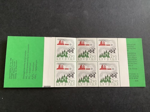 Europa XV 1986 postfriskt häfte