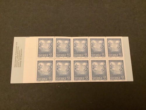 Nobelpristagare 1910 postfriskt häfte