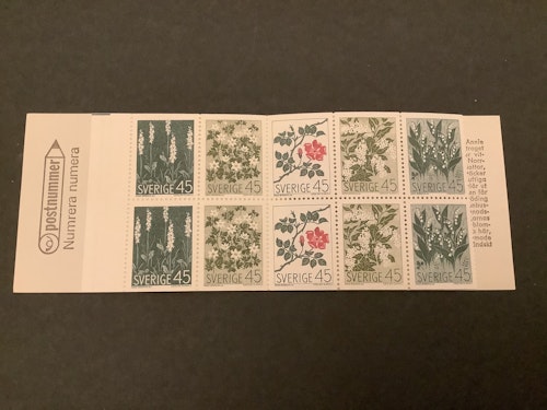 Nordiska vildblommor 1968 postfriskt häfte