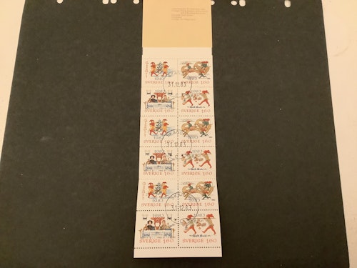 Julpost inrikes facit nr 1275-1278 lyxstämplat häfte SKANÖR
