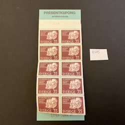 Nobelpris 1908 postfriskt häfte
