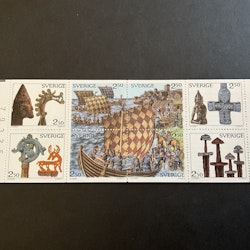 Vikingar 1990 postfriskt häfte med kontrollnummer