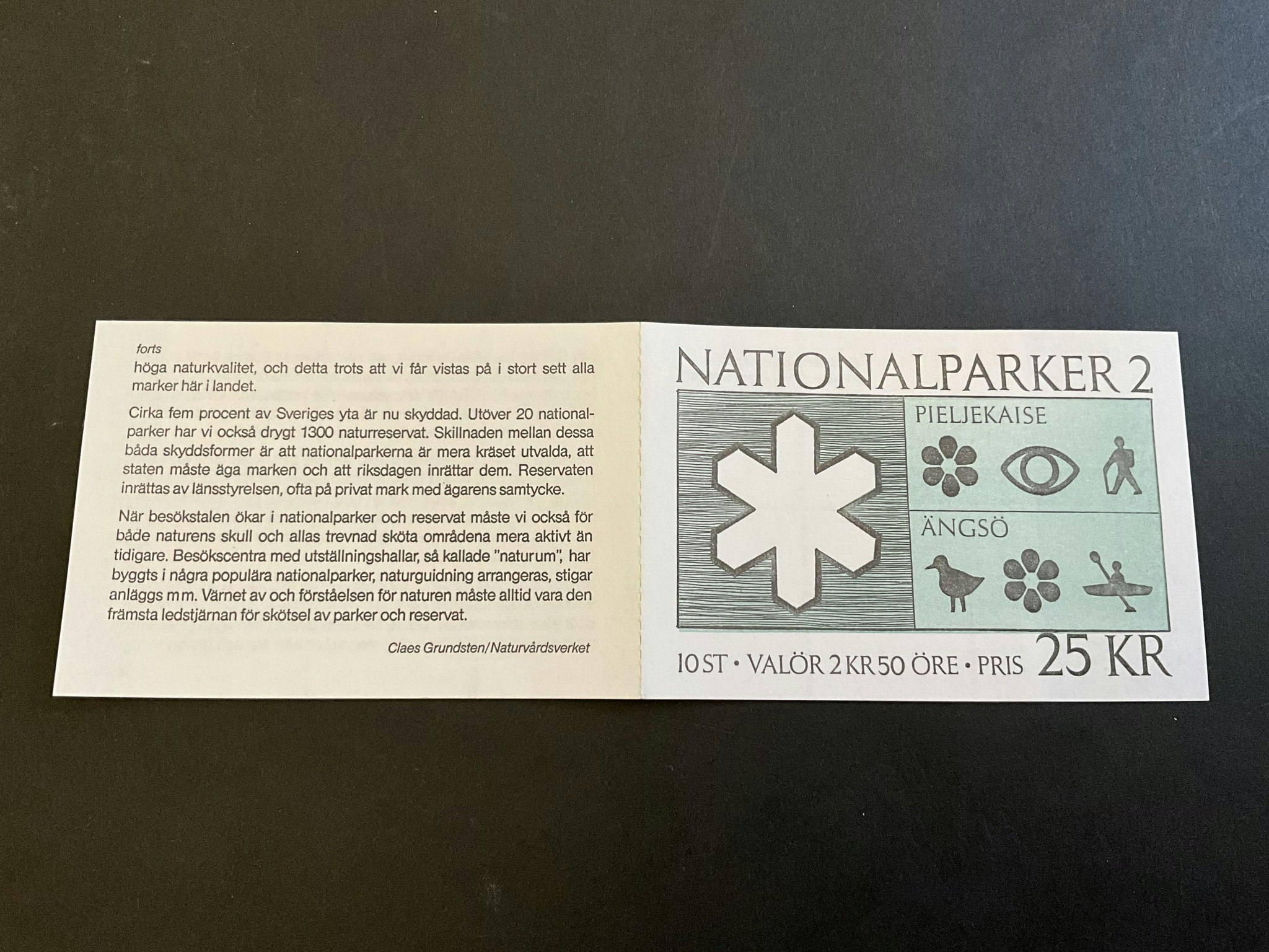 Nationalparker 2 1990 postfriskt häfte