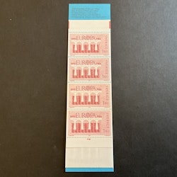 Europa 1984 postfriskt häfte med cylindersiffra 1