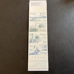 Nya sjömärken 1982 postfriskt häfte med kontrollnummer