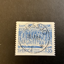 Svensk fredsrörelse 100 år facit nr 1246 lyxstämplat NÄSSJÖ
