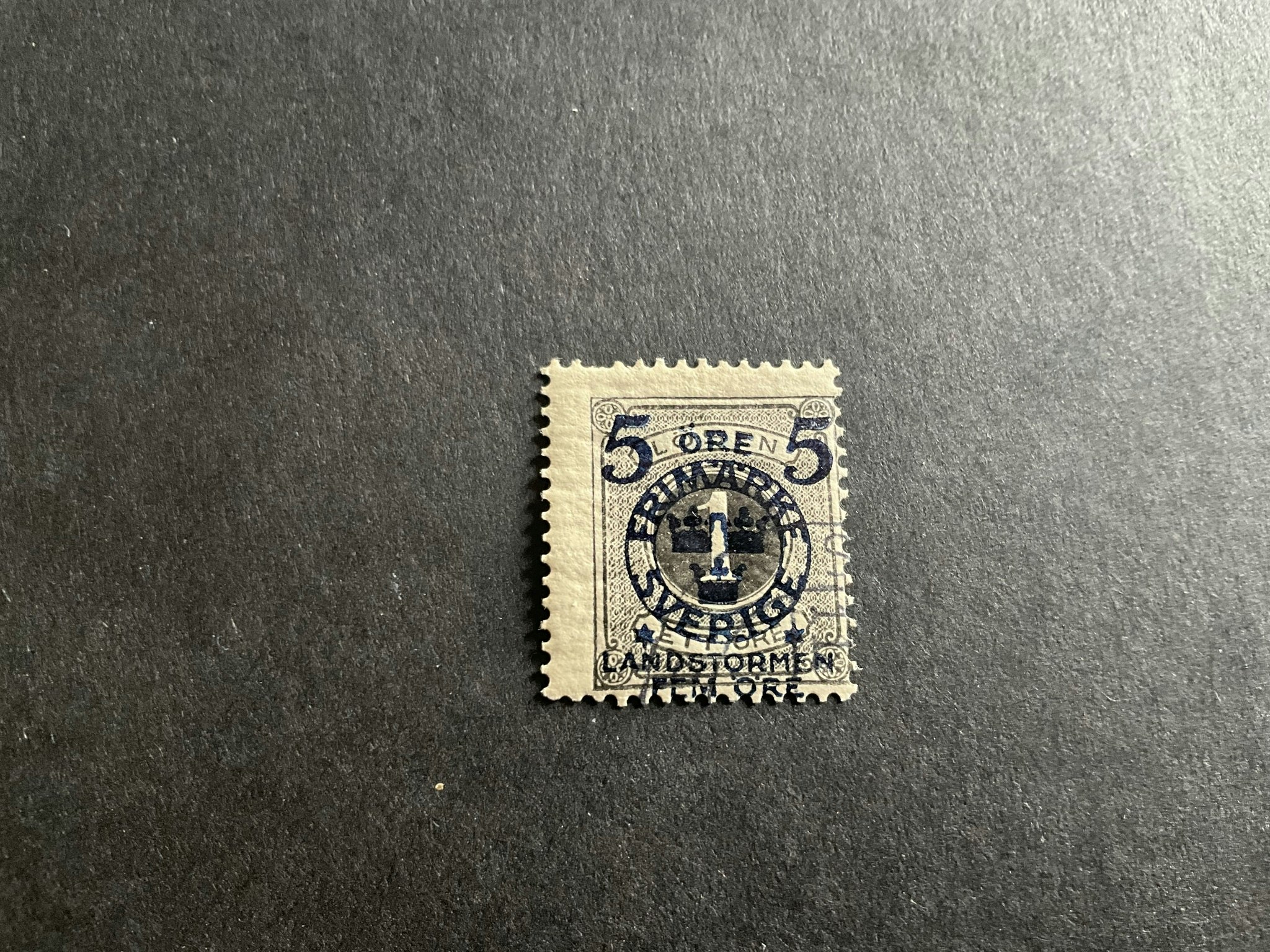 Landstormen II facit nr 115 stämplat märke