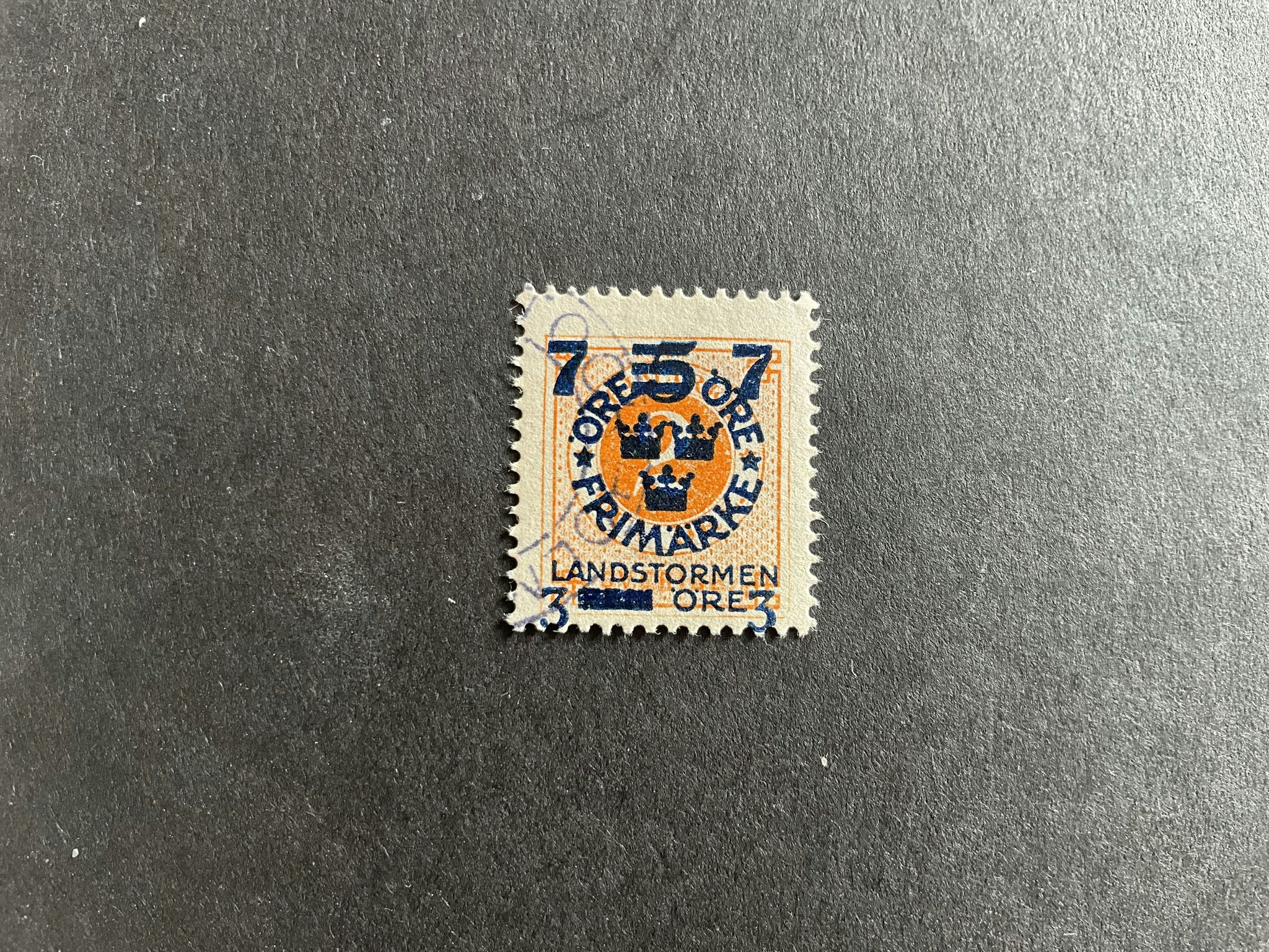 Landstormen III facit nr 126 cz stämplat fint märke