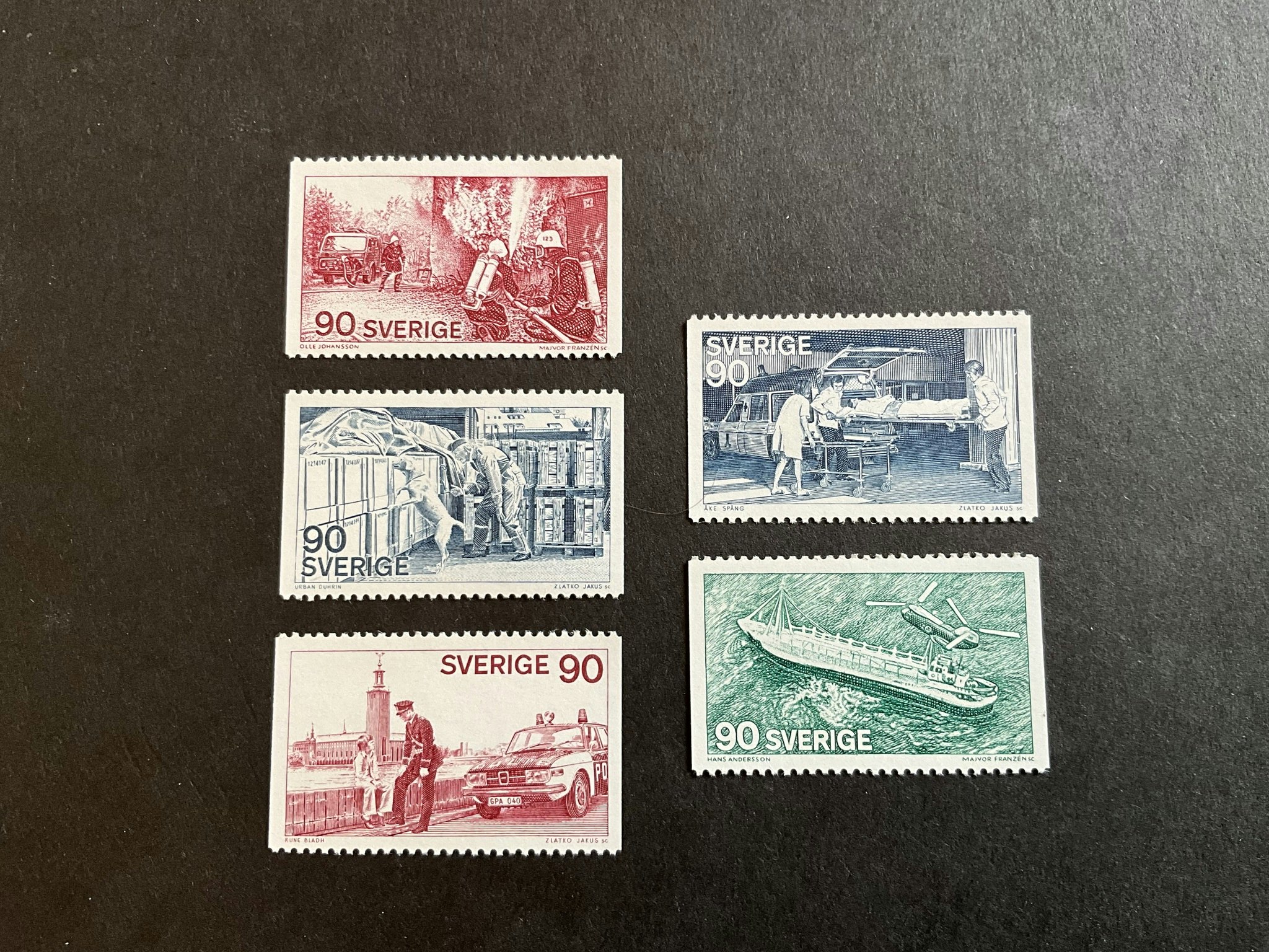 Vaka, värna, hjälpa facit nr 930-934 postfrisk serie