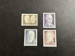 Nobelpris 1912 facit nr 803-806 postfrisk serie