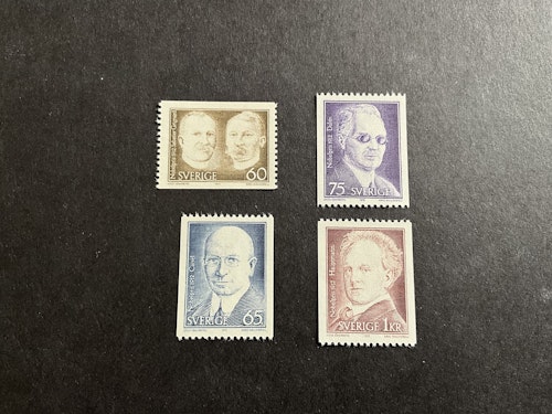 Nobelpris 1912 facit nr 803-806 postfrisk serie