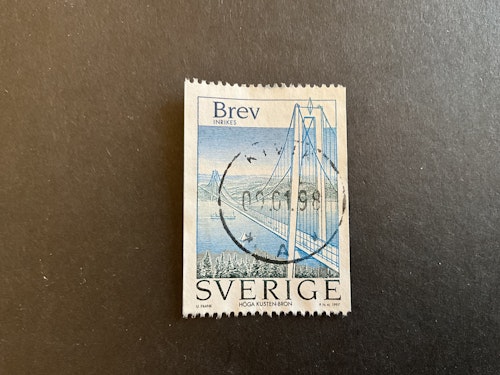 Höga Kustenbron facit nr 2027 praktstämplat KIVIK