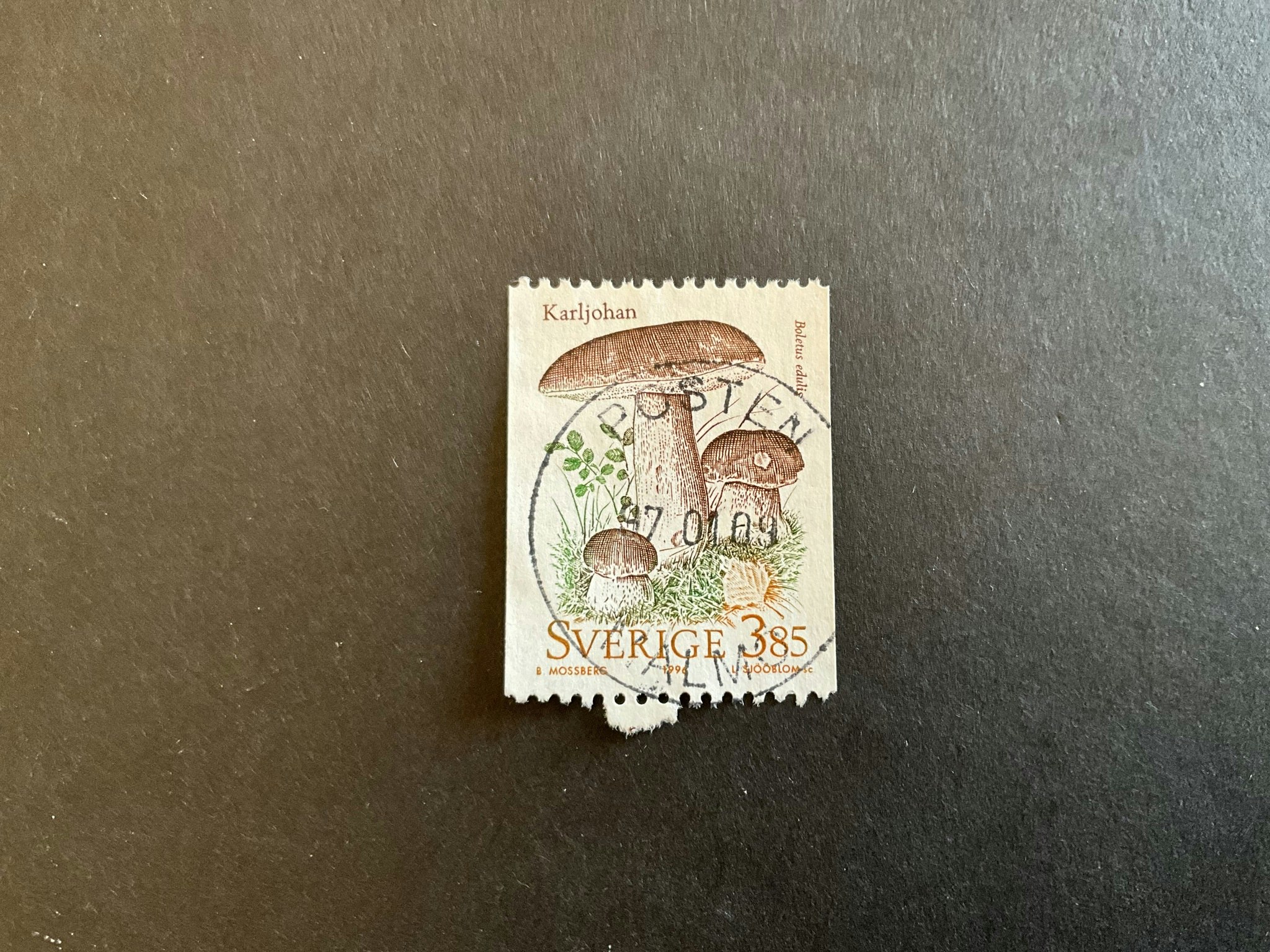 Svampar facit nr 1972 praktstämplat POSTEN MALMÖ