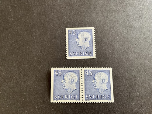 Gustaf VI Adolf typ III facit nr 430 A och BB postfriska märken
