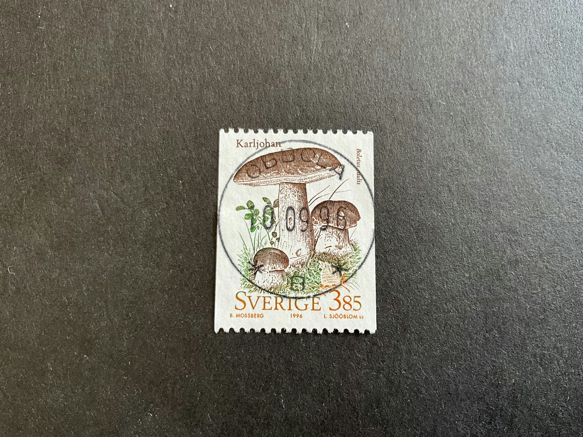 Svampar facit nr 1972 lyxstämplat OBBOLA
