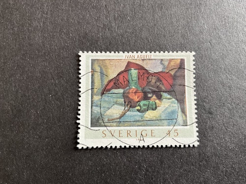 Ivan Agueli facit nr 661 lyxstämplat MALMÖ 4