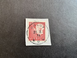 Gustaf VI Adolf typ III facit nr 433 A praktstämplat ARLÖV på klipp