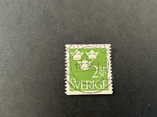 Tre kronor facit nr 313 praktstämplat HÄLSINGBORG