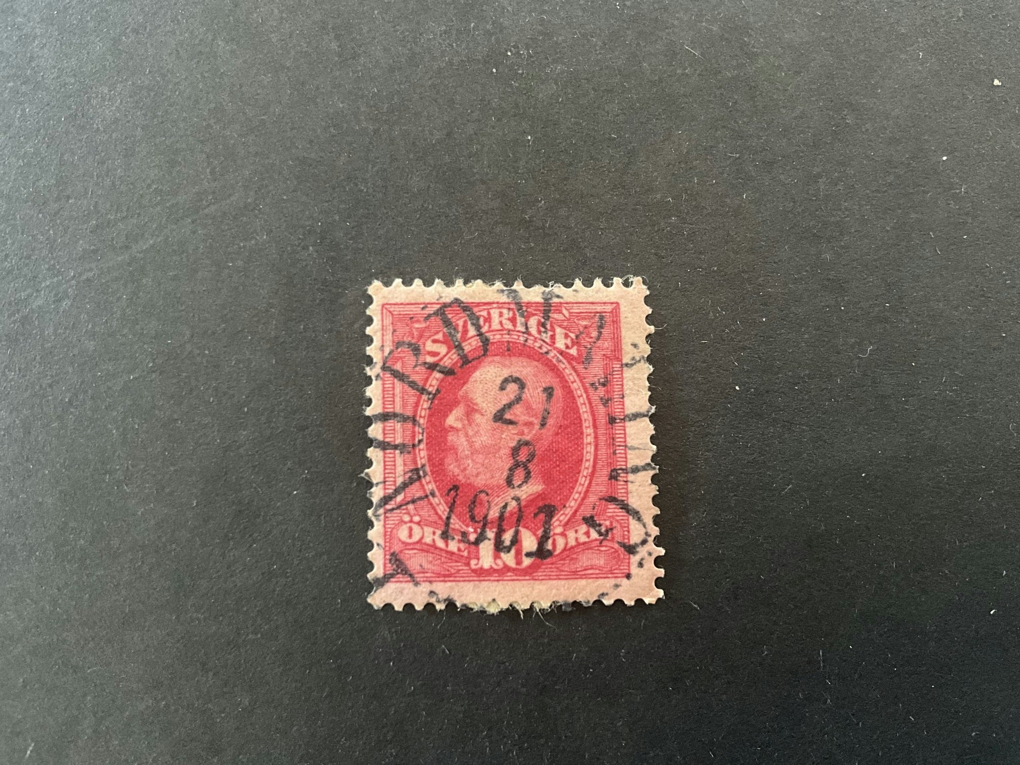 Oscar II koppartryck facit nr 54 praktstämplat NORDMALING