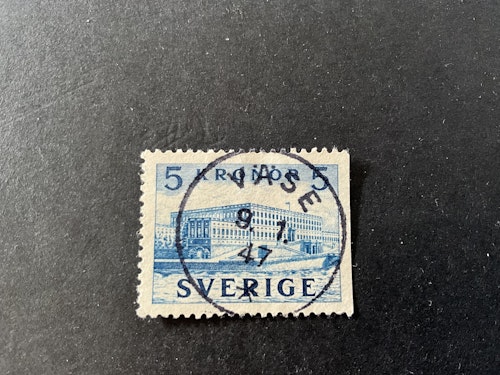 Stockholms slott II facit nr 332 B2 praktstämplat VÄSE