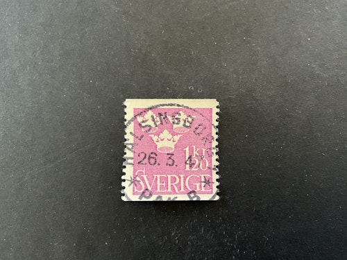 Tre kronor facit nr 298 praktstämplat HÄLSINGBORG 1 * PAK B *