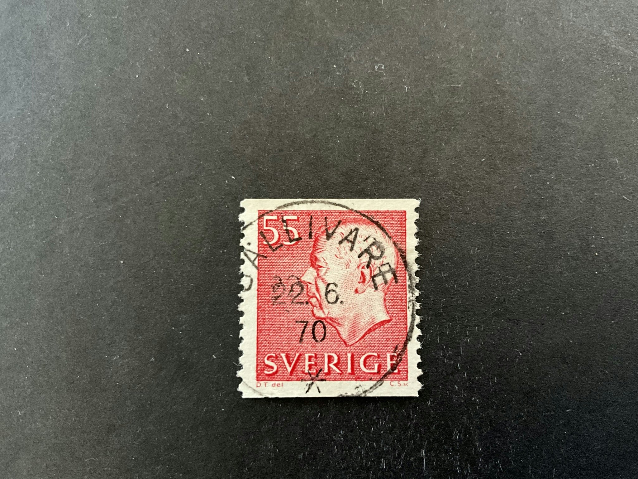 Gustaf VI Adolf typ III facit nr 433 A praktstämplat GÄLLIVARE