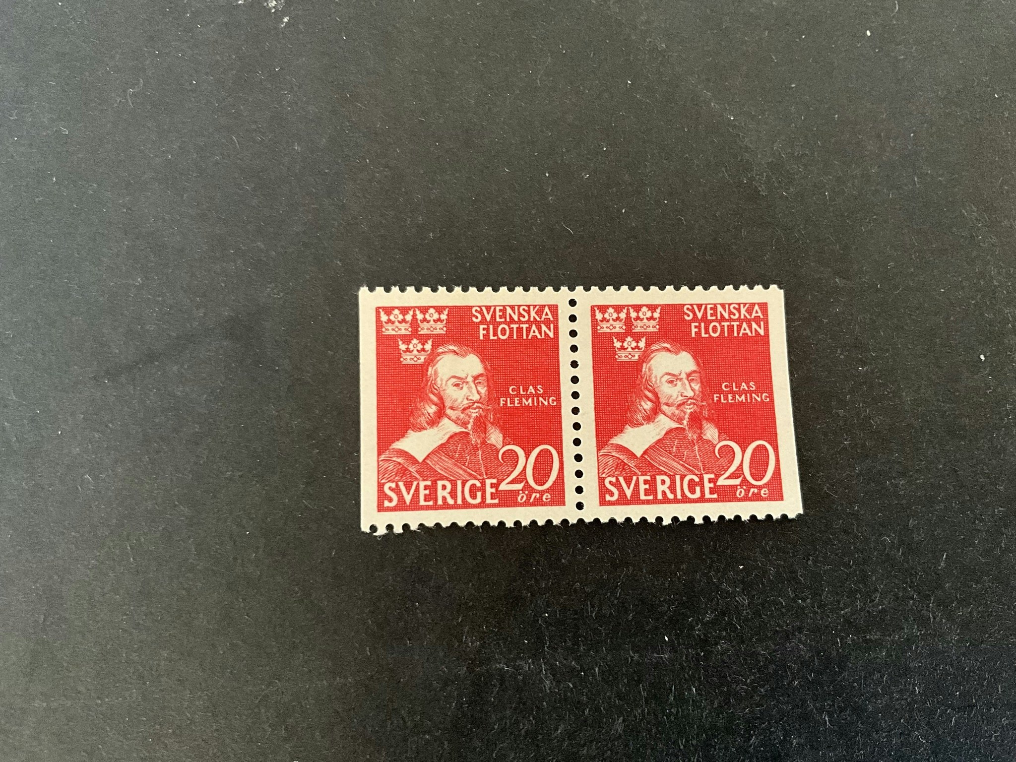 Svenska flottan facit nr 354 BB postfriskt par