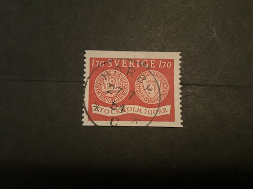Stockholm 700 år facit nr 450 praktstämplat HÖRBY
