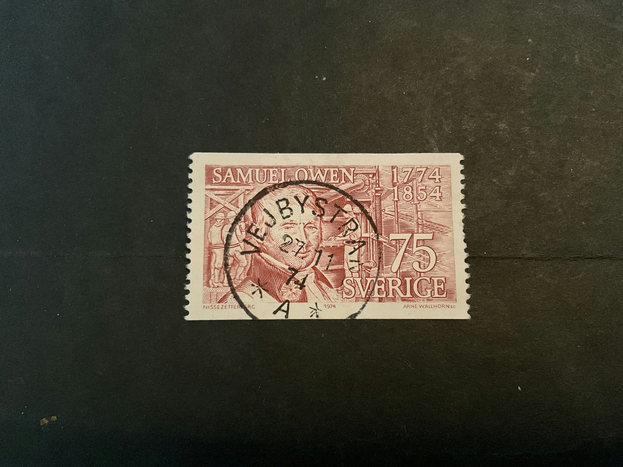 Samuel Owen facit nr 860 praktstämplat VEJBYSTRAND