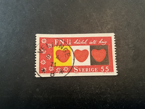 FN 25 år facit nr 709 A1 praktstämplat VELLINGE
