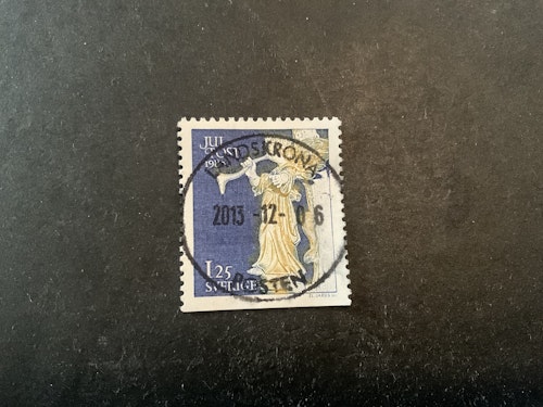 Inrikes julpost 1980 facit nr 1150 B2 lyxstämplat LANDSKRONA