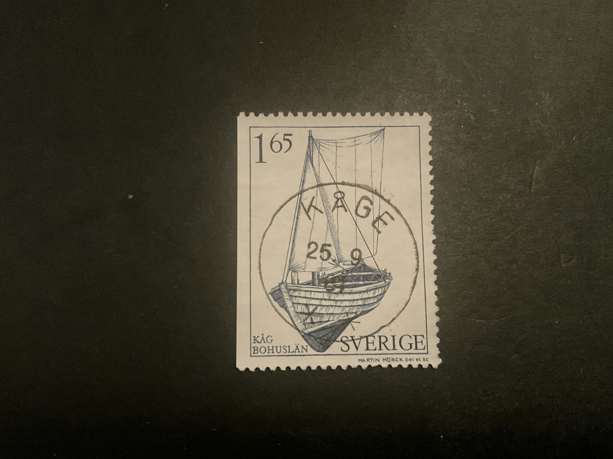 Allmogebåtar facit nr 1172 lyxstämplat KÅGE