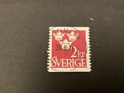 Tre kronor facit nr 309 praktstämplat RONNEBY