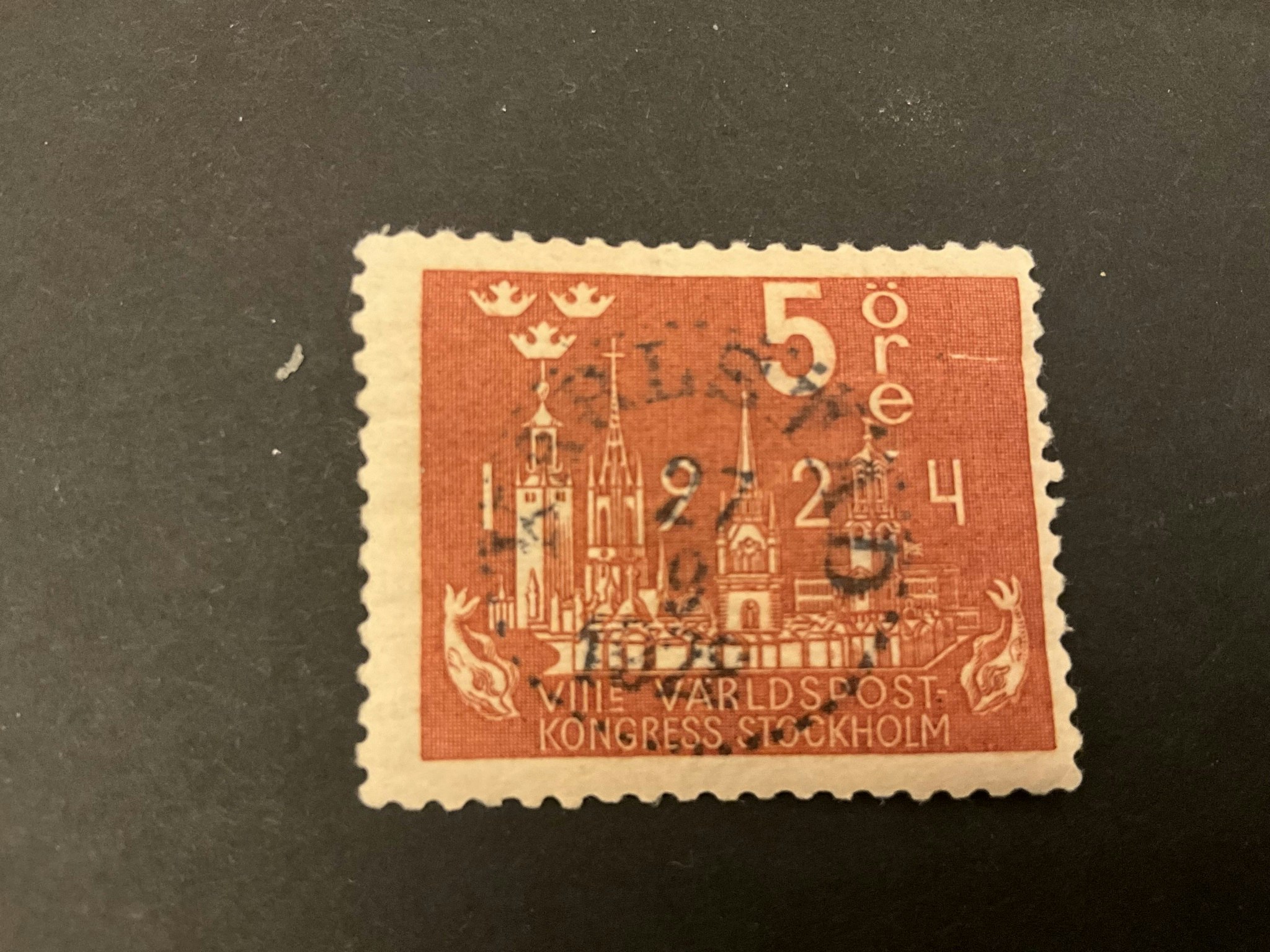 Världspostkongressen facit 196 praktstämplat KARLSTAD