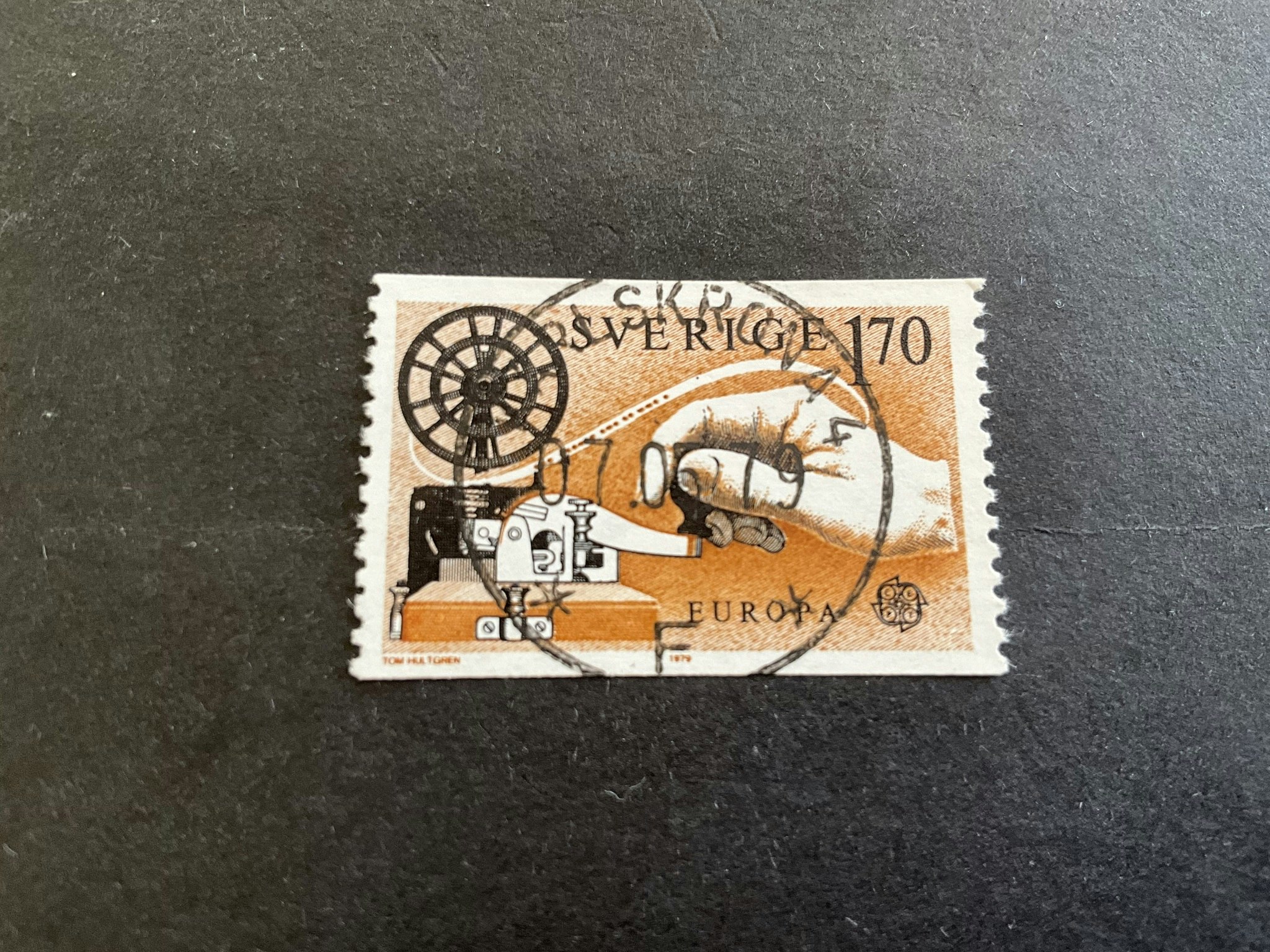 Europa VIII facit nr 1076 lyxstämplat KARLSKRONA 4