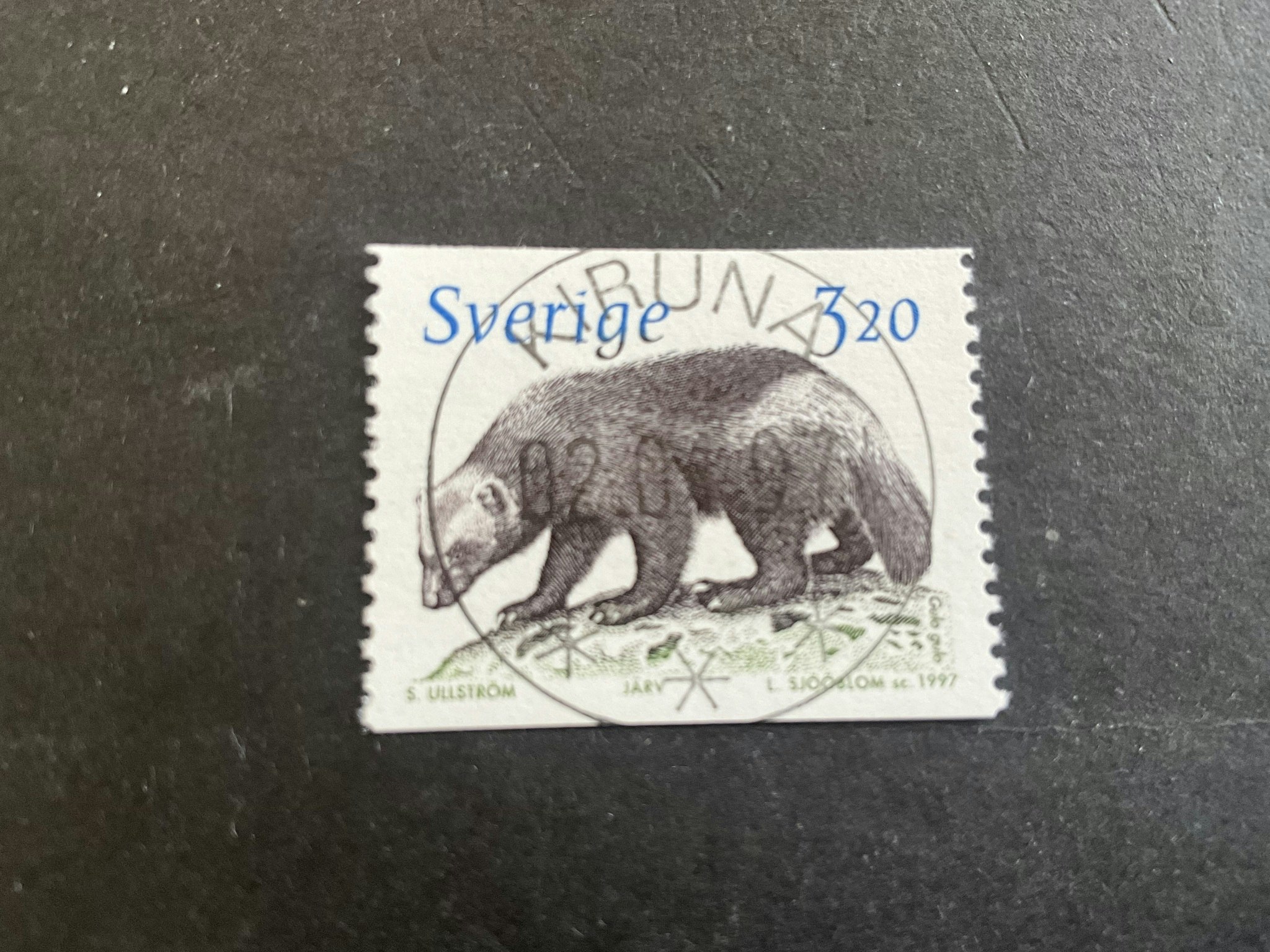 Djuren på Nordens ark I facit nr 1993 lyxstämplat KIRUNA