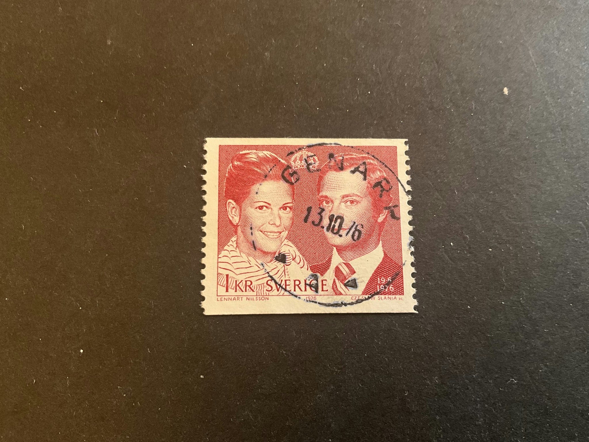 Kungabröllop facit nr 969 A praktstämplat GENARP