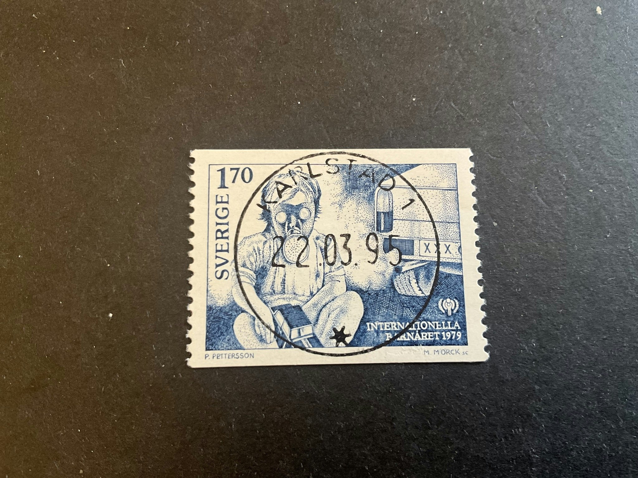 Internationella barnpret facit nr 1072 lyxstämplat KARLSTAD 1