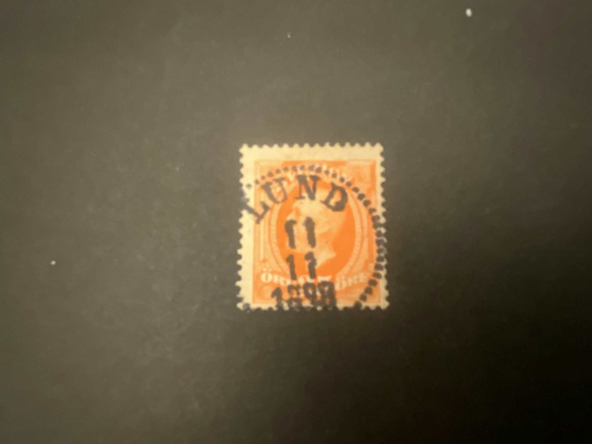 Oscar II facit nr 57 praktstämplat LUND